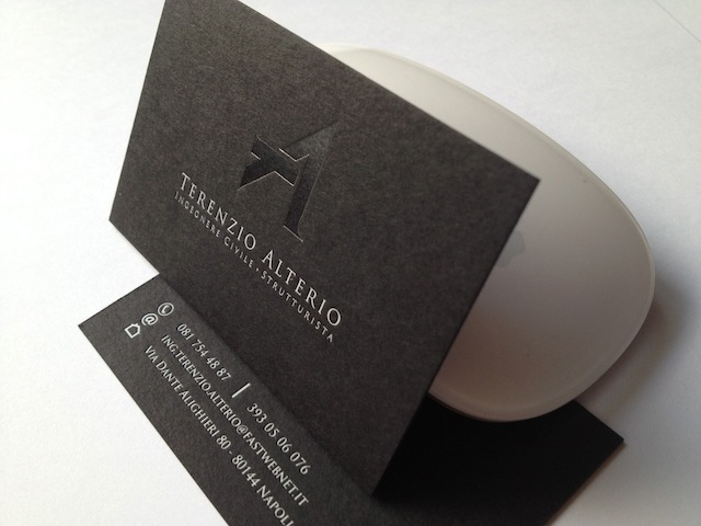 debossed business cards